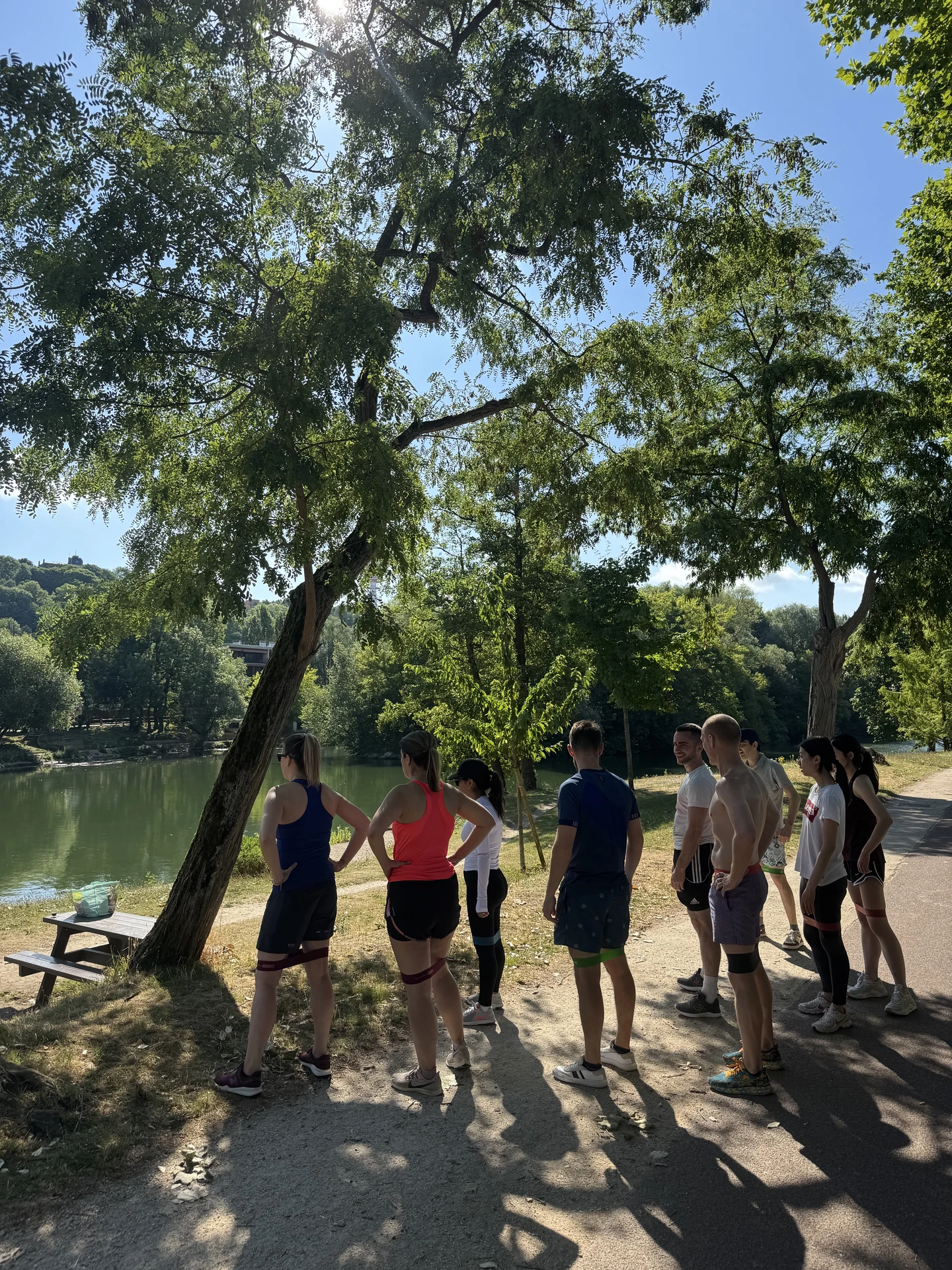 Renforcement musculaire en plein air bords de Marne